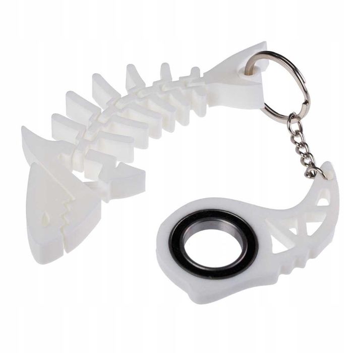 Keyrambit Keyspinner Keyflipper Rekinek Biały Zestaw Flexi