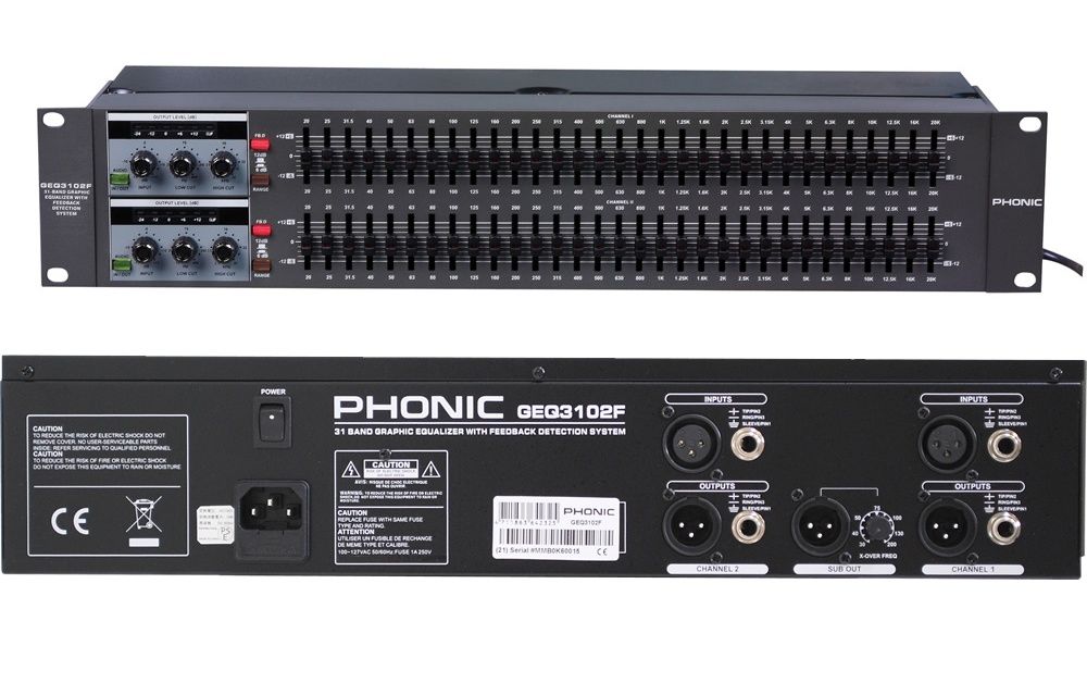Equalizador Phonic GEQ 3102F