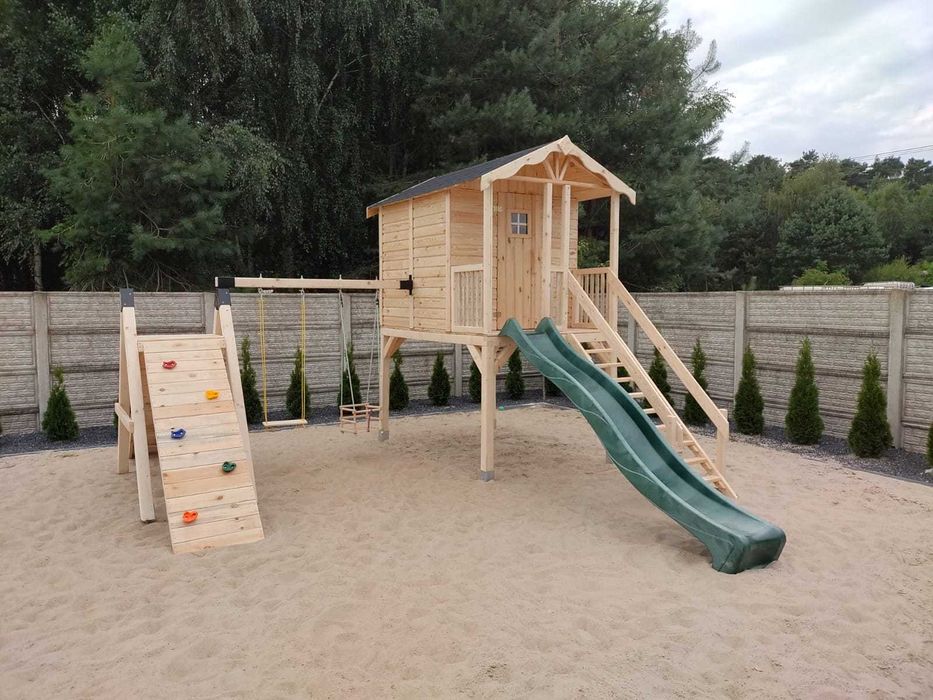 Place Zabaw Domek dziecięcy Domek drewniany małpi gaj bocianie gniazdo