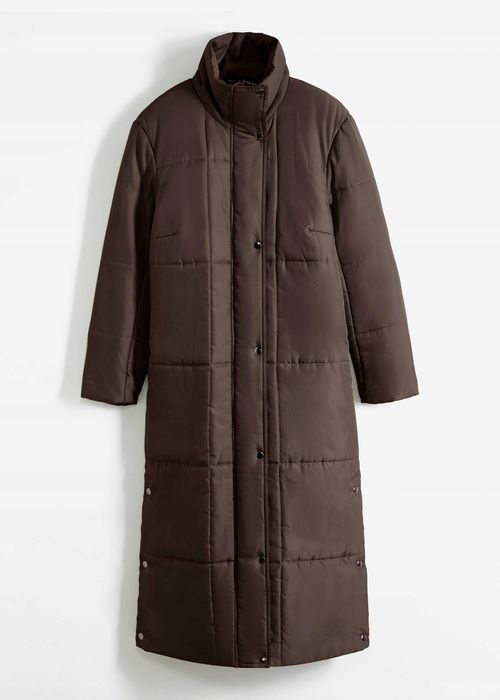 B.P.C płaszcz pikowany brązowy 38.