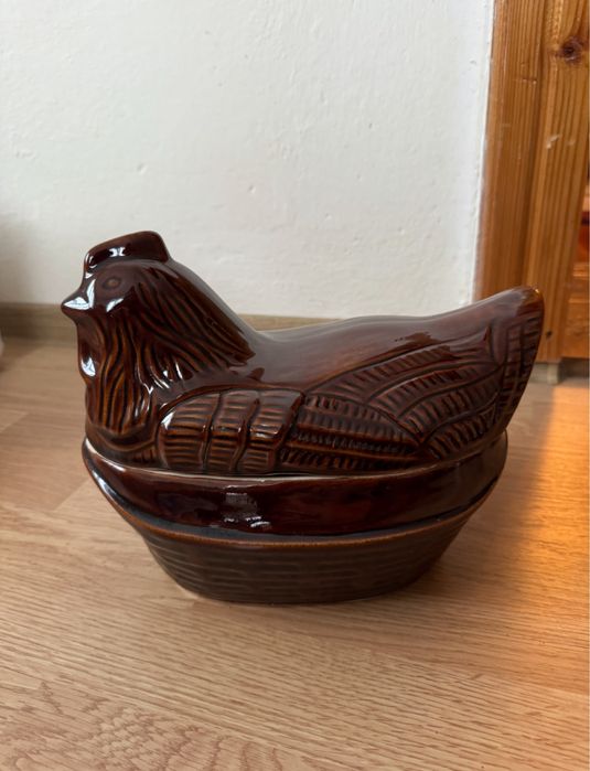 керамiчна гусятниця жаровня