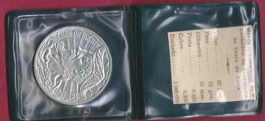 REPUBLICA   50$ ESCUDOS  Vasco da Gama em Carteira INCM Nova Prata