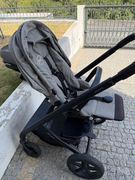 Conjunto Cybex – Cloud Z i-Size + Base Isofix + Carrinho Balios S + Capa Anticalor
