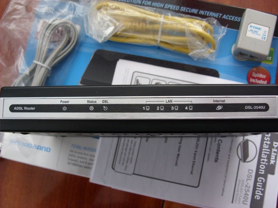 Продам ADSL маршрутизатор D-Link DSL-2540U