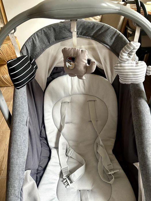 Chicco, Baby Hug Air 4in1, wielofunkcyjne łóżeczko-krzesełko, Titanium