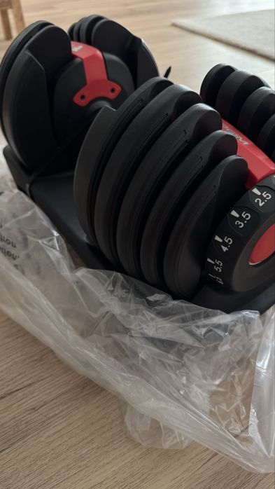 Par de halteres ajsutaveis novos 24kg cada