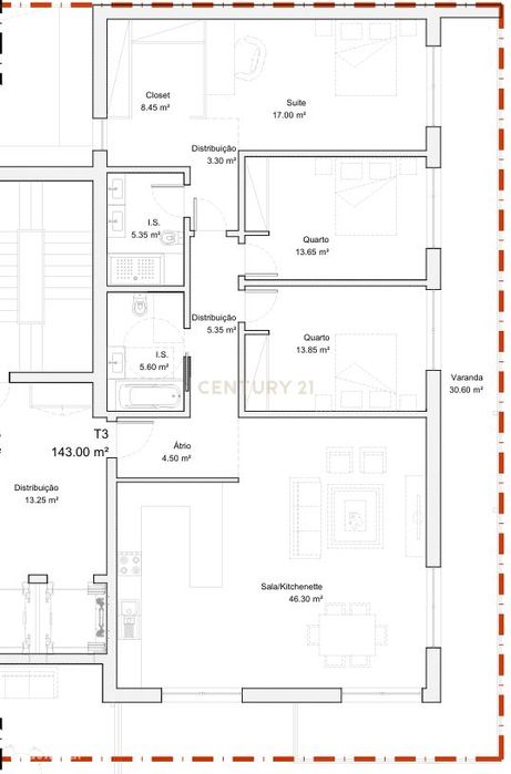 Apartamento T3 Novo em Início de Construção – Entroncamento | Junto à