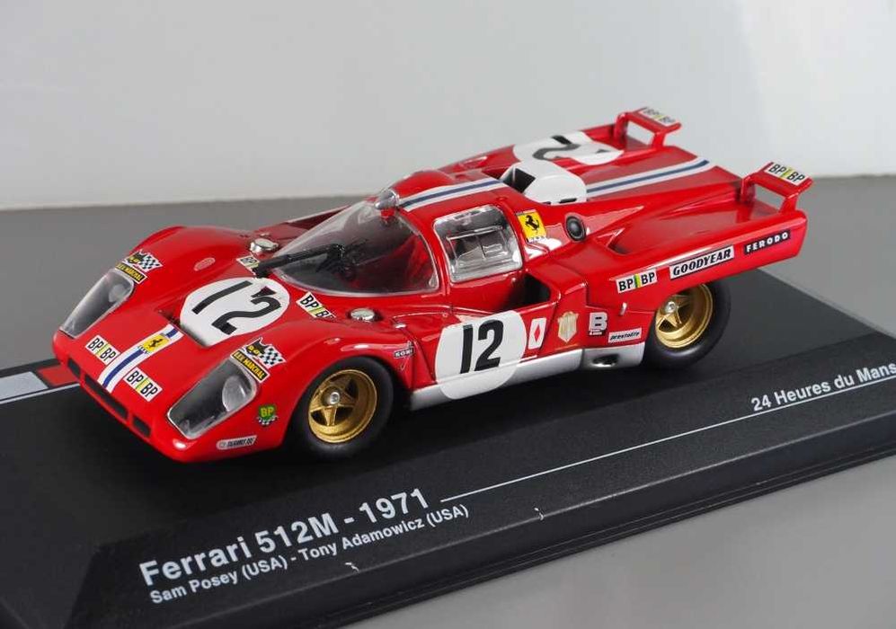 Miniatura Automóvel de Competição FERRARI 512M de 1971 Sam Posey