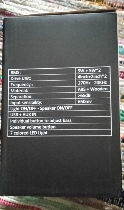 Colunas gaming USB led