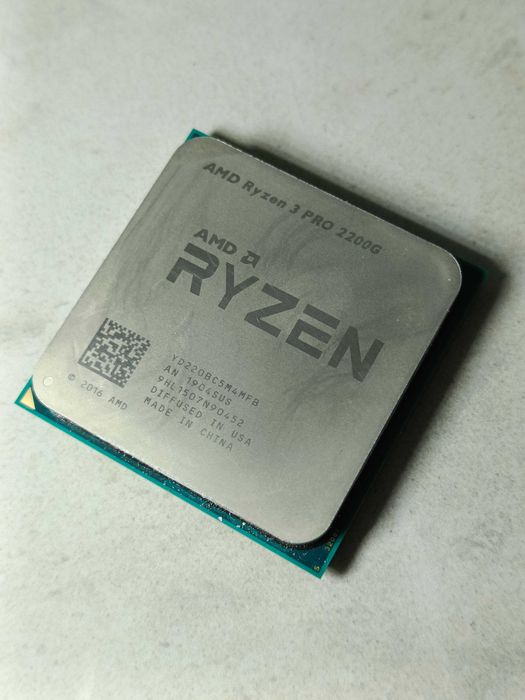 Процесор AMD RYZEN 3 PRO 2200G - sAM4 - 4 ядра 3.6GHz + GPU Vega 8