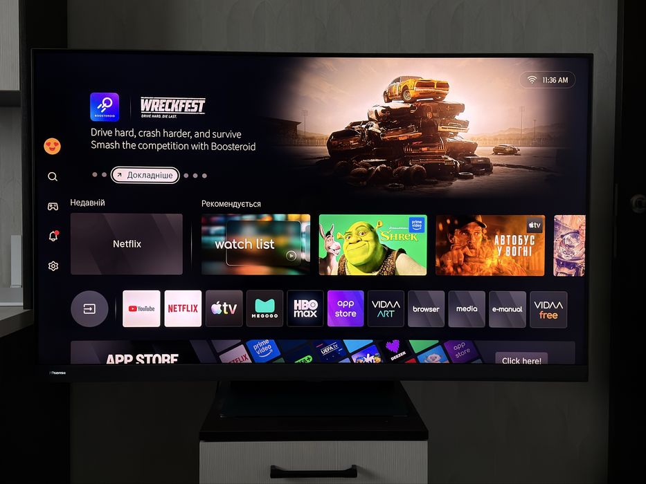 Телевізор Hisense 55U8KQ VRR, 144Герц