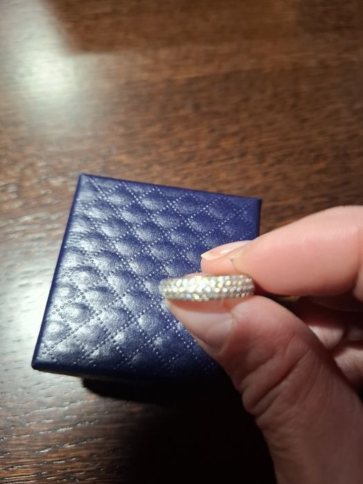 Сережки, каблучка,  срібло 925, SWAROVSKI