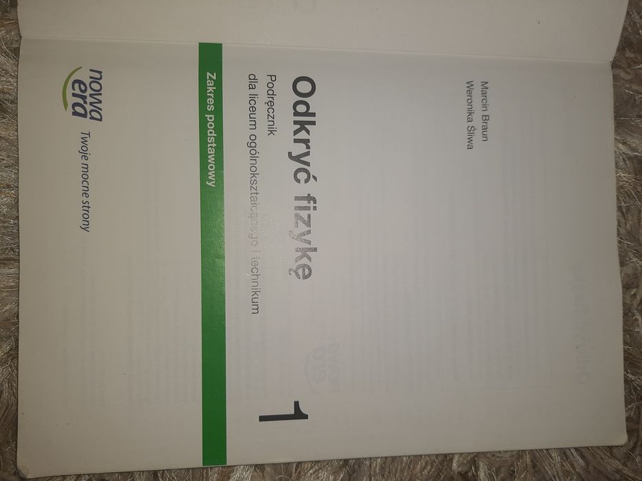 Odkryć fizykę I, podręcznik dla liceum i technikum