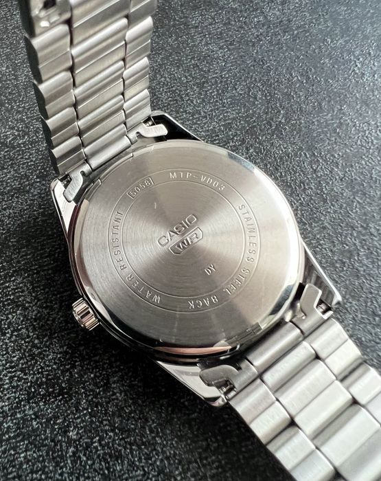 Casio MTP-VD03D-2A | Японський механізм Чоловічий годинник Сталь | Оригінал Часы мужские