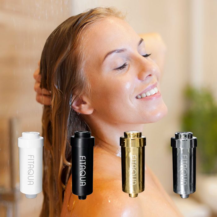 Filtro Premium para Chuveiro – Pele + Saudável, Banho + Puro! - Prata