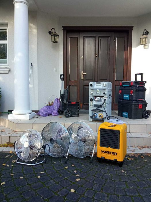 Wynajem osuszaczy, nagrzewnic, wentylatorów