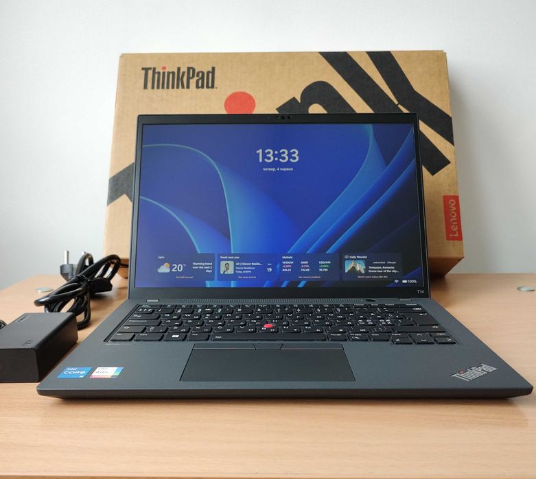 Lenovo ThinkPad T14 Gen 4 / i5-1335U / 16GB / 256GB / Сенсорний 500nit Privacy Guard