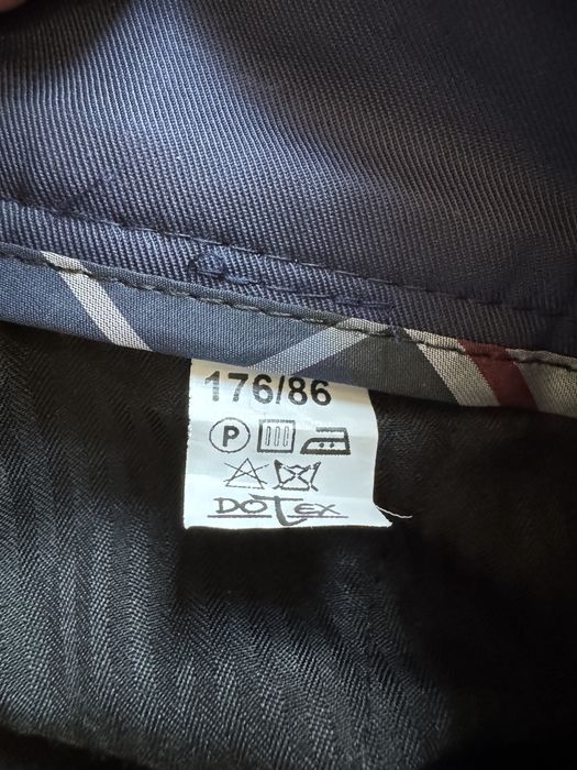 Garnitur firmy dotex 176cm 78kg granatowy stan idealny