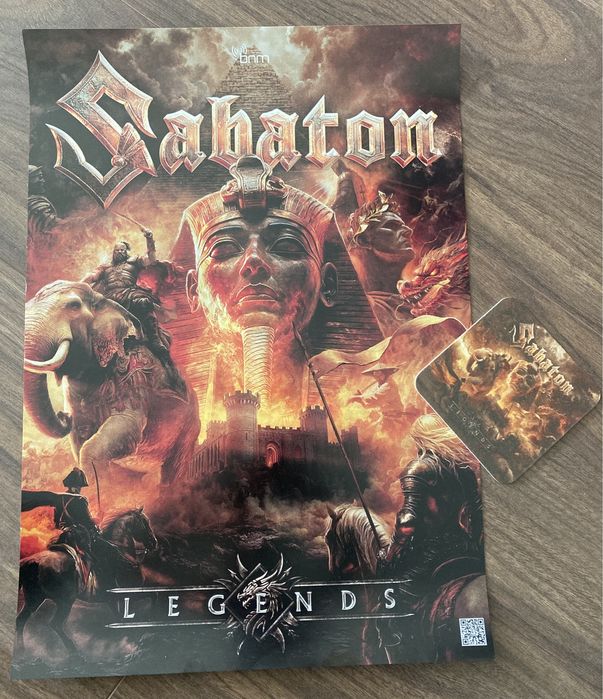 Poster e base para copos Sabaton Legends