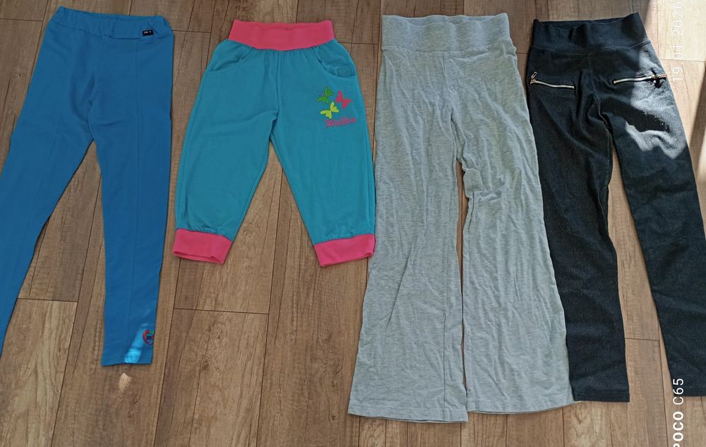 Wielka paka ubrań dla dziewczynki rozmiar 146-152