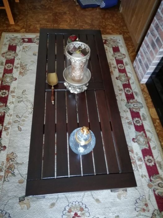 Mesa de Sala ou Jardim Terraço ou Alpendre Como Nova Madeira Tratada