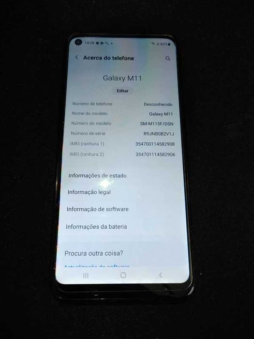 Samsung Galaxy M11 32GB Dual SIM Preto