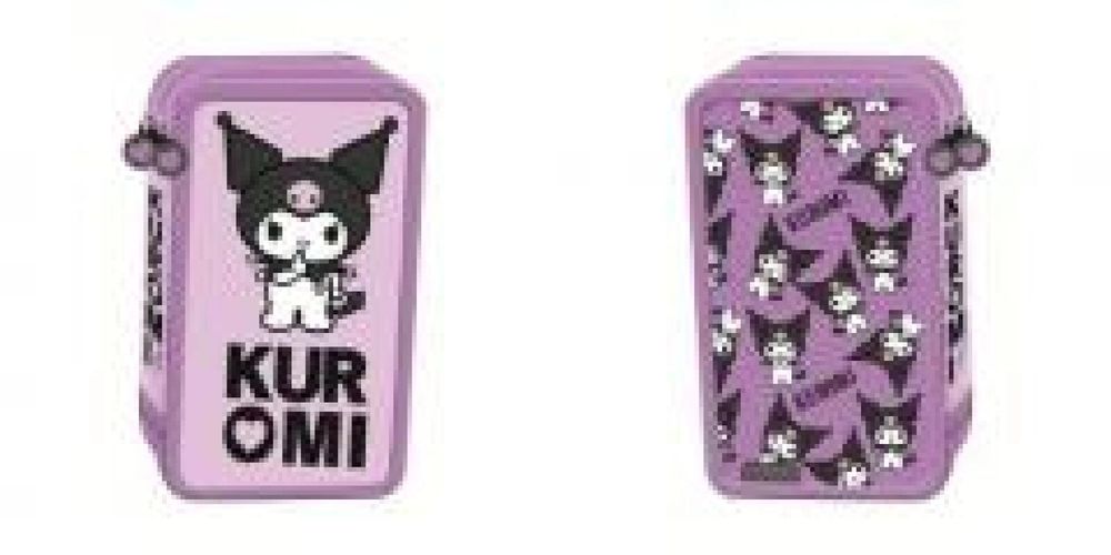 Piórnik potrójny z wyposażeniem Kuromi violet ST-MAJEWSKI