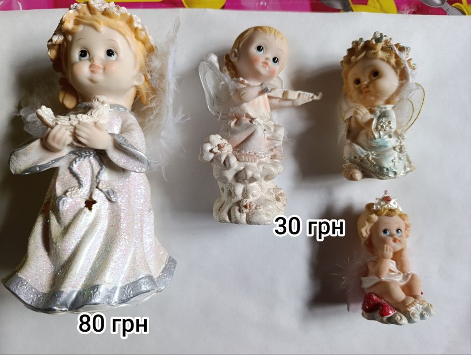 Ландшафтні фігури для саду,  янголи, кашпо