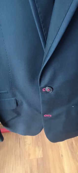 Garnitur męski ciemny granat