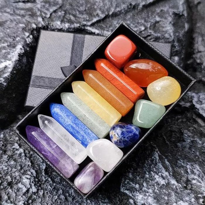 Caixa set de 14 Pedras esoterismo