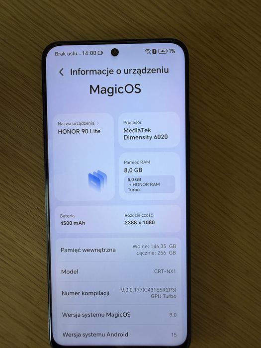 Honor 90 lite 8GB/ 256GB , 5G