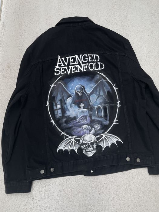 Kurtka Avenged Sevenfold custom ręcznie malowana Nightmare goth metal
