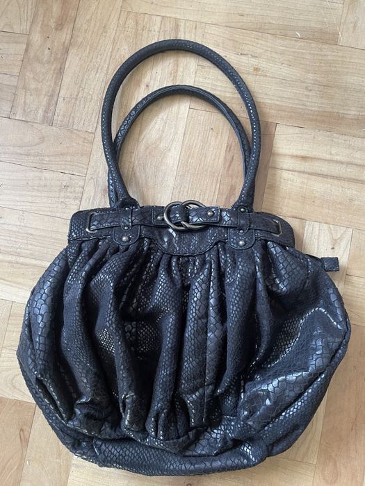 Torebka worek wężowa skórka