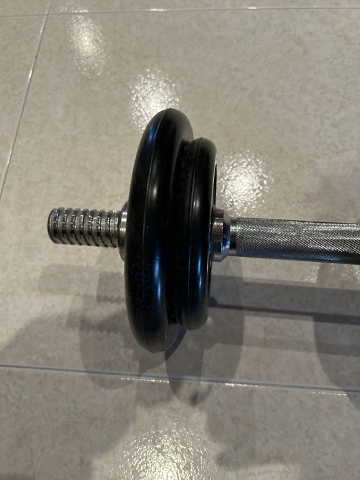 Haltere pesos com barra