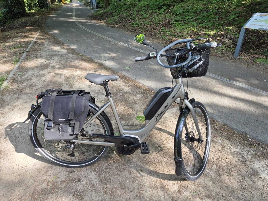 Rower elektryczny 2018 rok damka damski kosz torby rama L DIAMANT