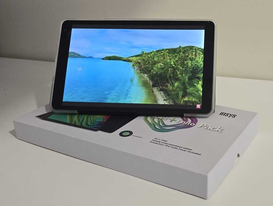 Tablets Insys FHD 10.1 polegadas, 4+64GB com capa protetora