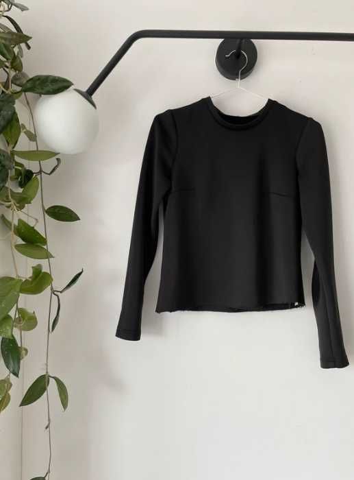 Czarna bluzka longsleeve BIZUU apres-midi, Rozmiar XS, Klasyk
