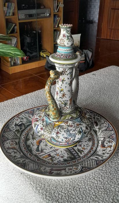 Louças antiga mais prato século dezassete prato antigo