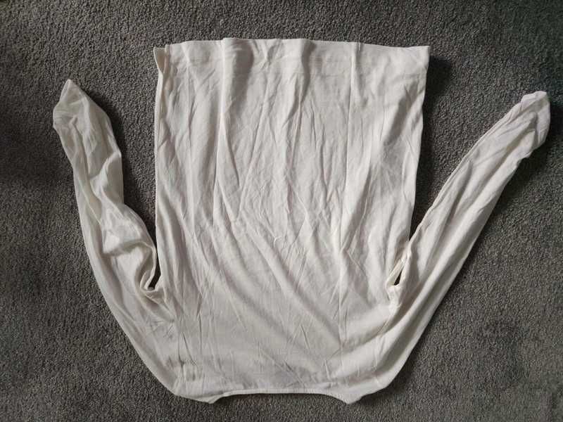 NOWA Koszulka DAMSKA z długim rękawem SPRINGFIELD rozmiar M BIAŁA