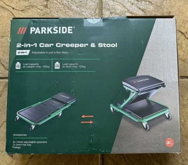 Складаний стілець-лежак 2 в 1 Parkside