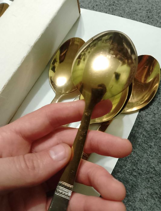 Советские столовые позолоченные ложки