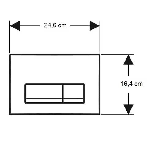 Geberit Delta 115.119.14.1 кнопка Чорна матова