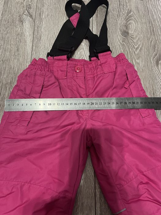 Лижні штани для дівчинки. Напівкомбінезон . 1-2 роки