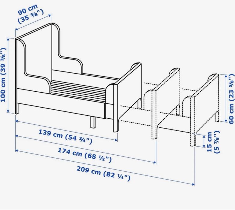 Cama extensivel IKEA