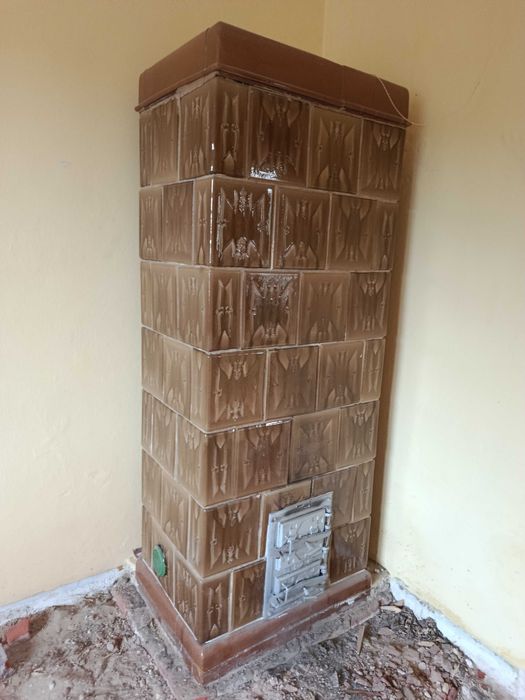 Piec kaflowy piękny wzór