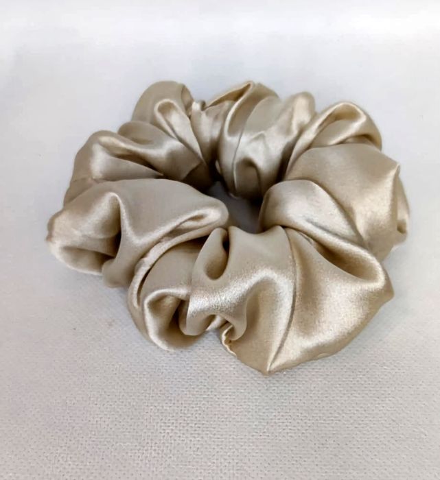 Gumki scrunchie do włosów 100% naturalny jedwab dużaj wielkości
