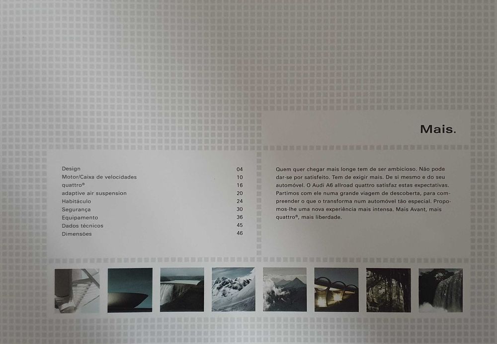 Catálogo do Audi A6 Allroad Quattro - original - Ano 2006/2007