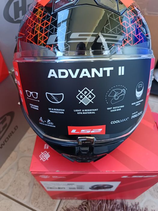 Kask motocyklowy LS2 FF910 ADVANT II ASTRAL RED.
