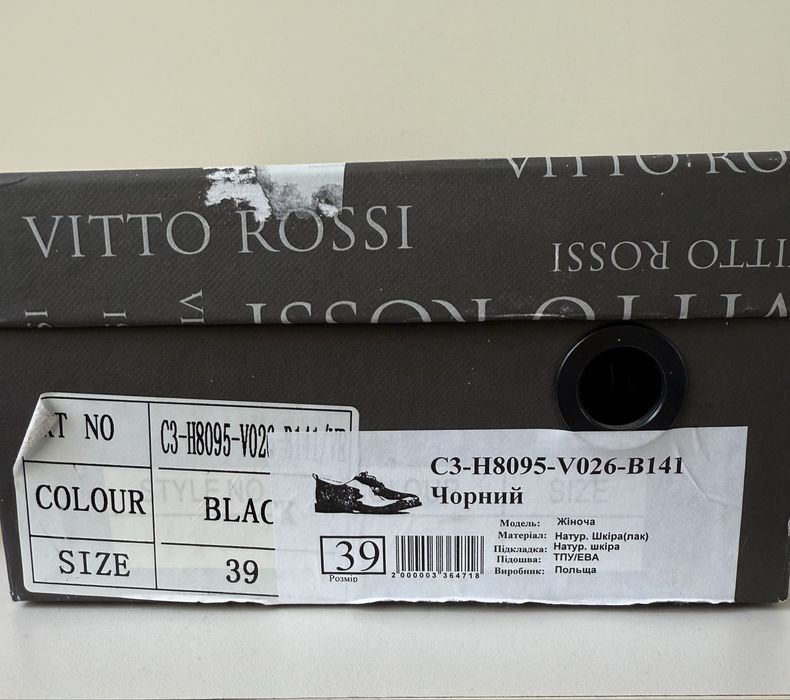 Жіночі туфлі на шнурівці Vitto Rossi