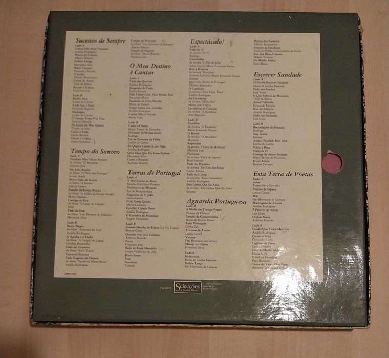 Coleção 8 Discos Vinil LP A Alma da Música Portuguesa